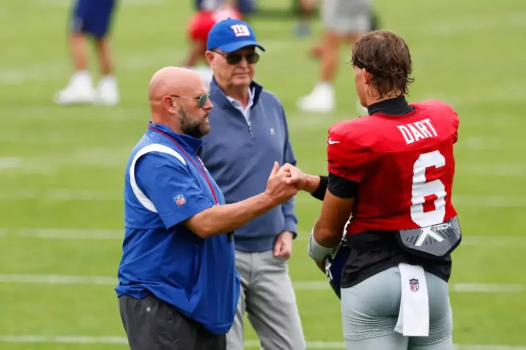 What Brian Daboll is sharing with coaches regarding the Giants' opportunity, Jaxson Dart