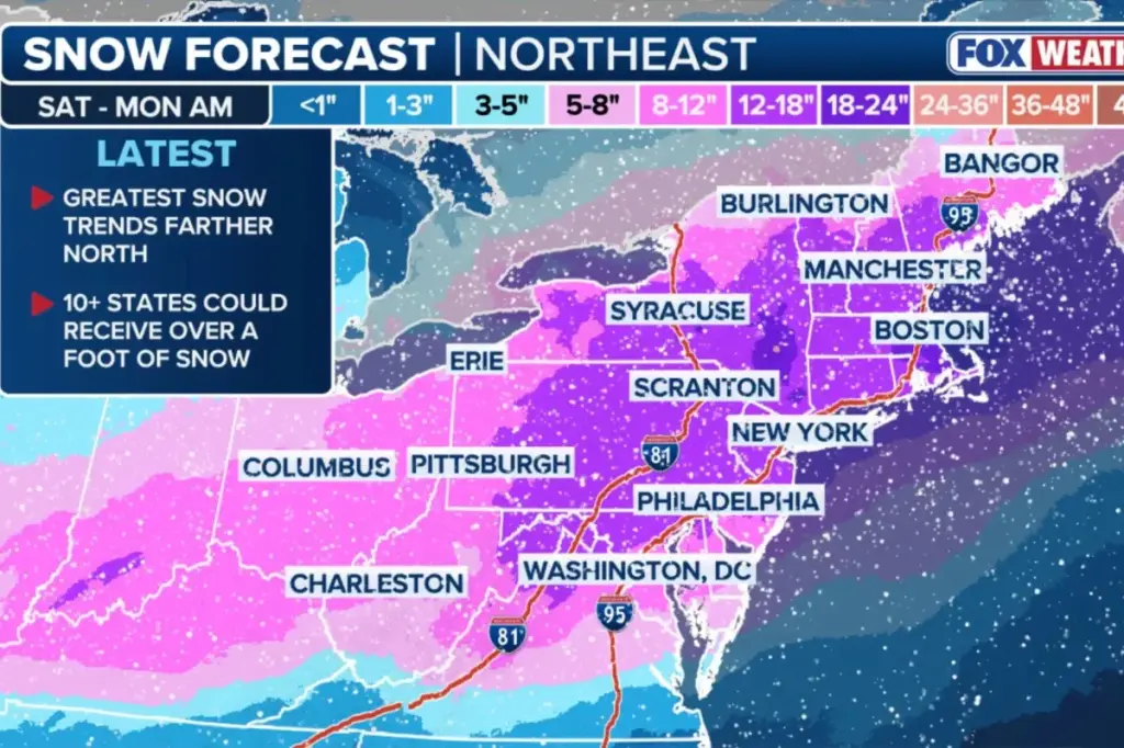 When a potentially significant winter storm is anticipated to move through the US this weekend