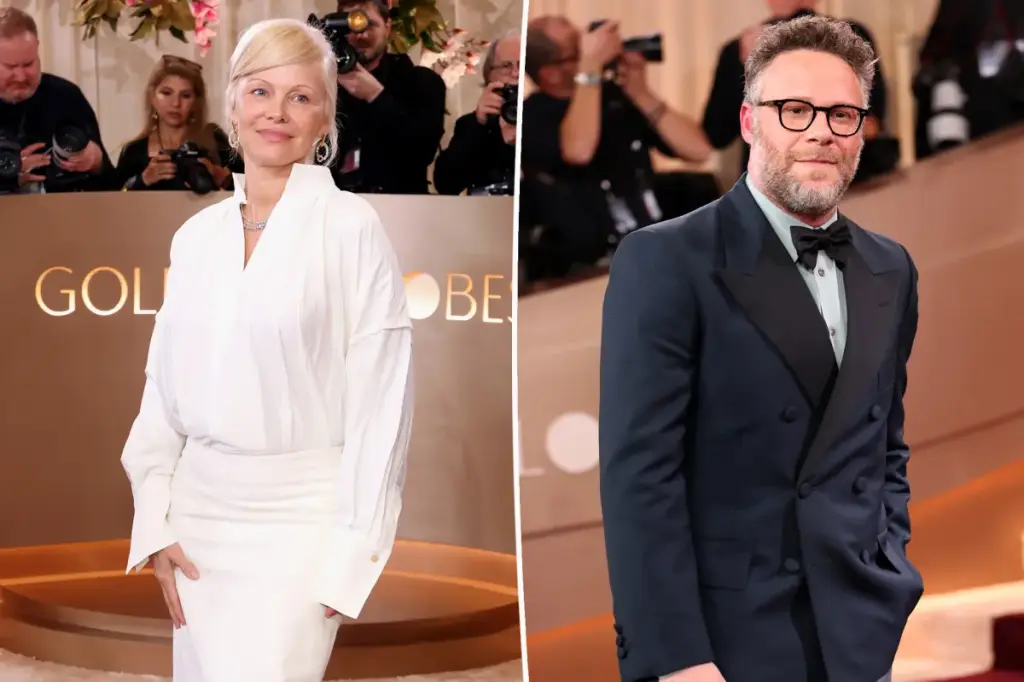 Why Pamela Anderson stayed away from Seth Rogen at the Golden Globes and left early