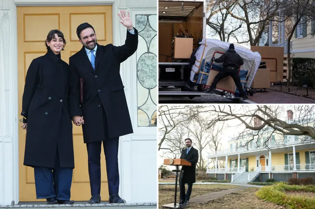 Zohran Mamdani and NYC First Lady Rama Duwaji officially take up residence at Gracie Mansion.