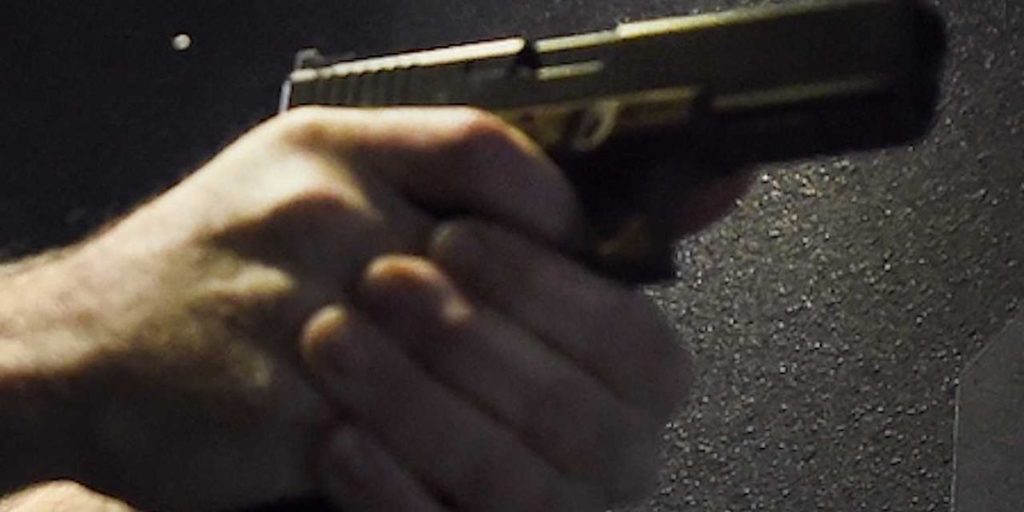 ‘I have a gun; stay still!’ Man with a concealed weapon defends his family against an intruder — and the startled thief realizes what's happening.