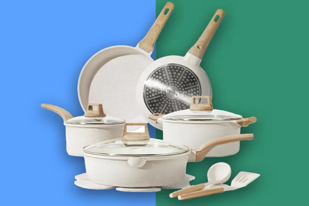 14-piece nonstick cookware set from CAROTE is 40% off