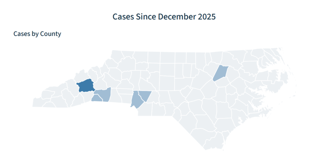 15 people in NC have contracted measles this winter; 1 is hospitalized