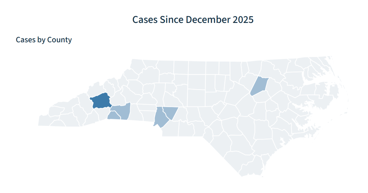 15 people in NC have contracted measles this winter; 1 is hospitalized