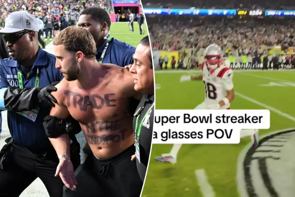 2026 Super Bowl intruder shares personal footage of chaotic incident