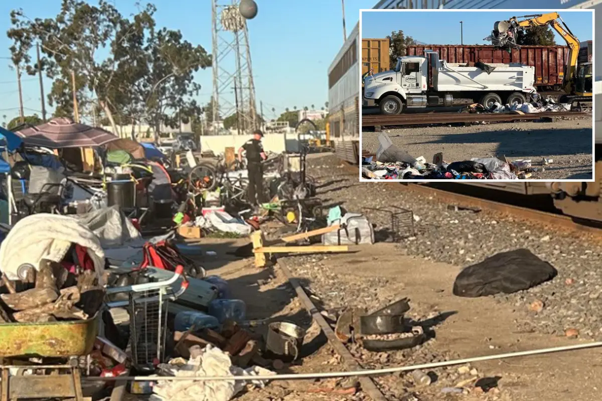 33 tons of dangerous waste removed from California homeless site