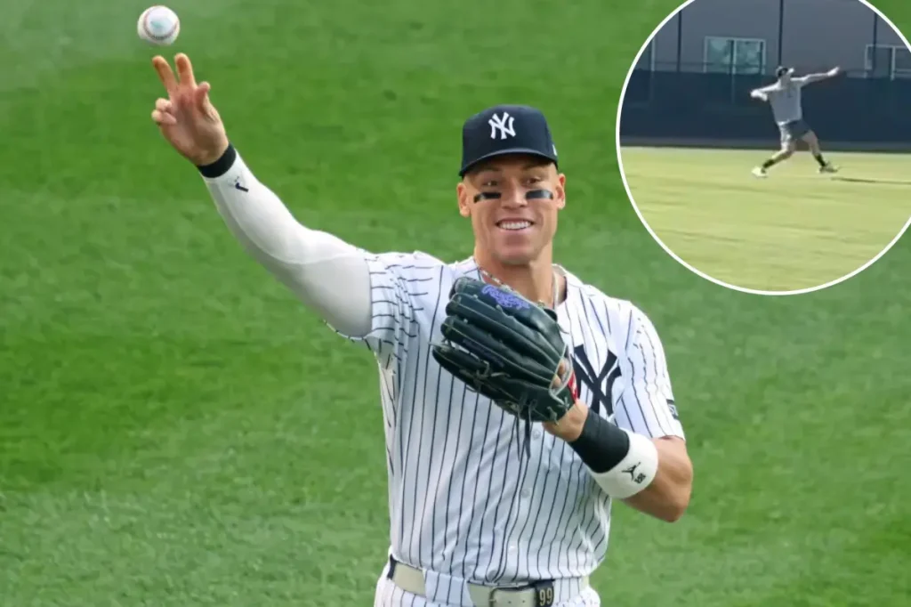 Aaron Judge shows early indication that his elbow issues are resolved