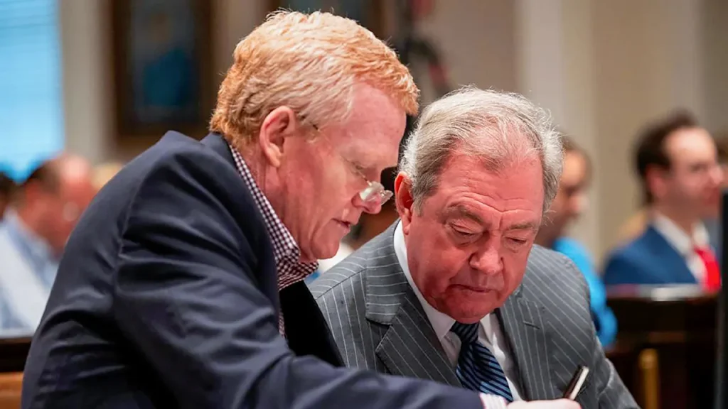 Alex Murdaugh contests his murder conviction due to claims of jury tampering.