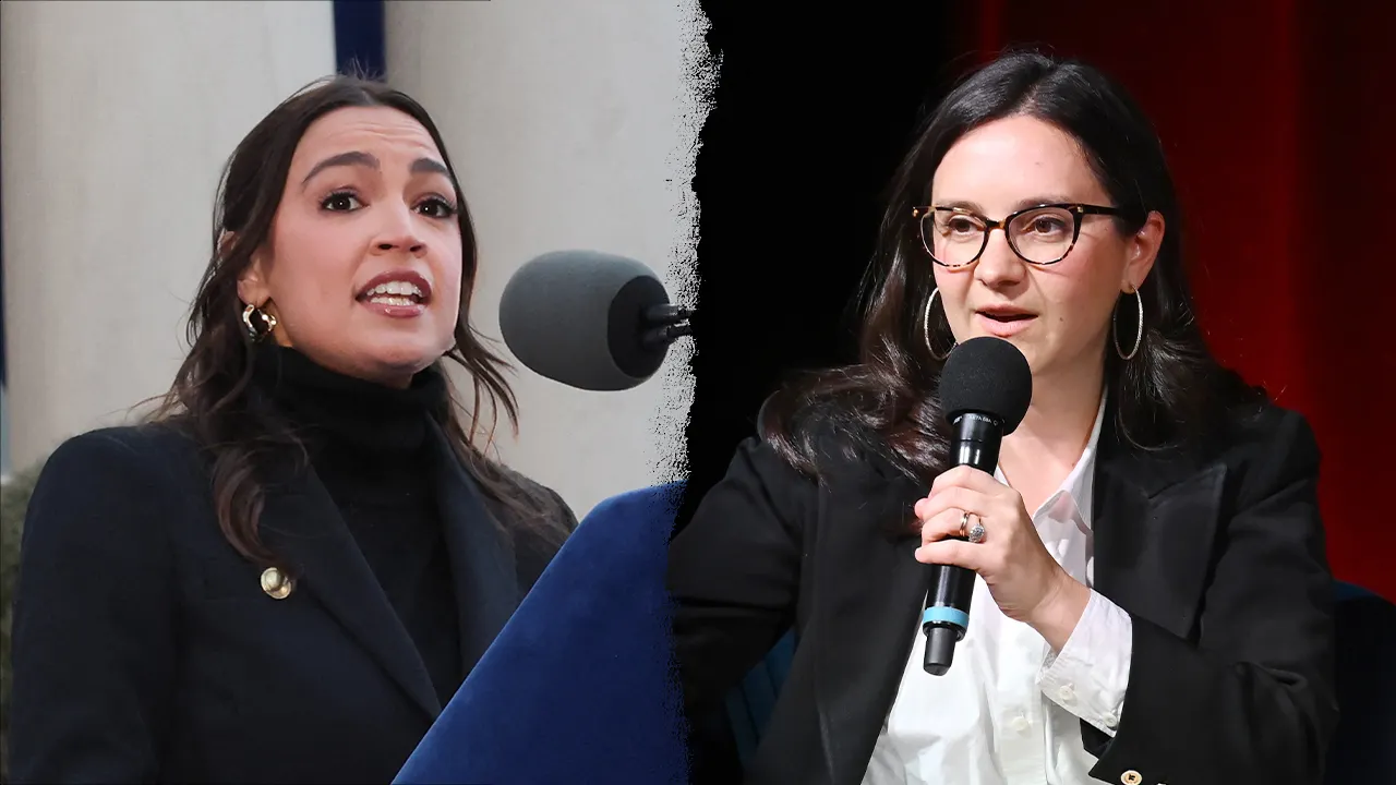 Alexandria Ocasio-Cortez confronts CBS editor Bari Weiss.