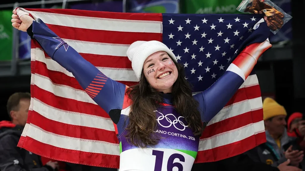 Ashley Farquharson wins bronze, marking the second ever women's luge medal for the US
