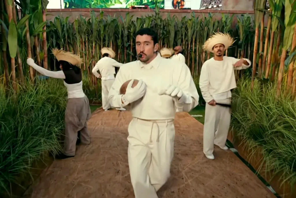 Bad Bunny's Super Bowl halftime performance stands out — yet the music takes a turn for the unexpected.