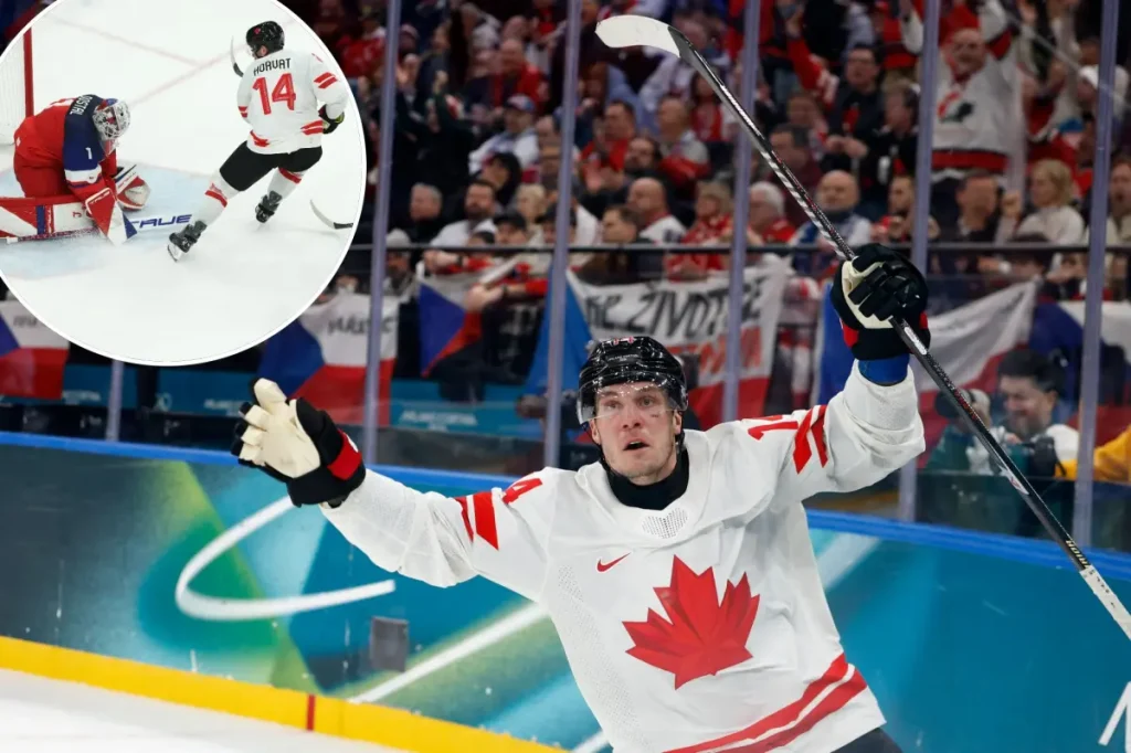 Bo Horvat realizes Olympic 'dream' by scoring for Team Canada