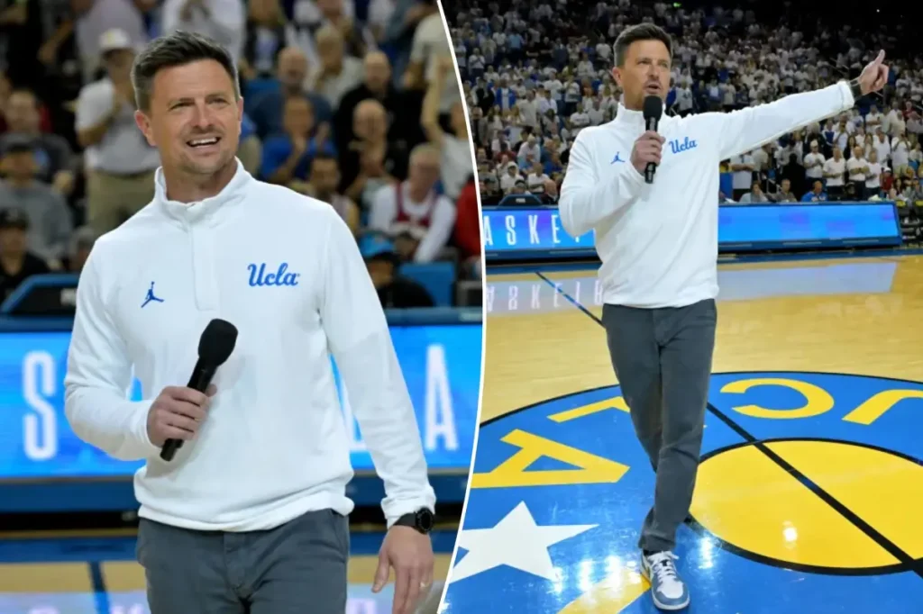 Bob Chesney was introduced at the Bruins-Hoosiers basketball game