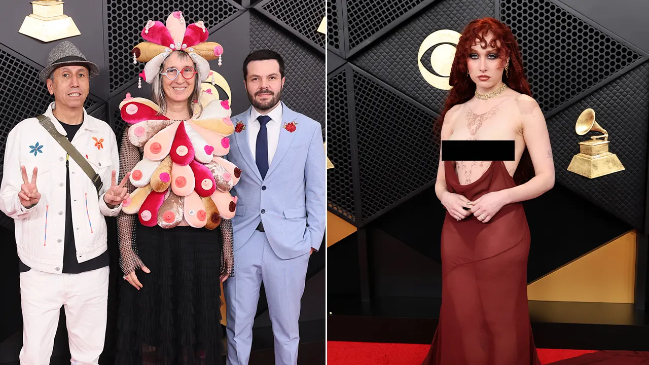 Bold fashion choices by Chappell Roan surprise at the 68th Grammy Awards red carpet