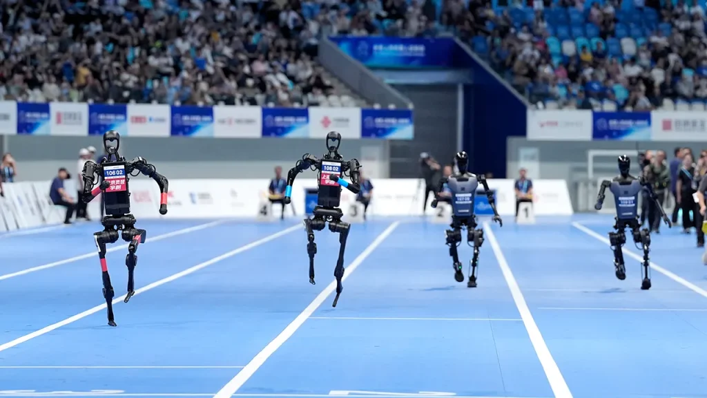Bolt robot reaches a speed of 22 mph, becoming the fastest humanoid robot to date.