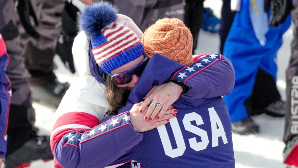 Breezy Johnson gets engaged during the Winter Games