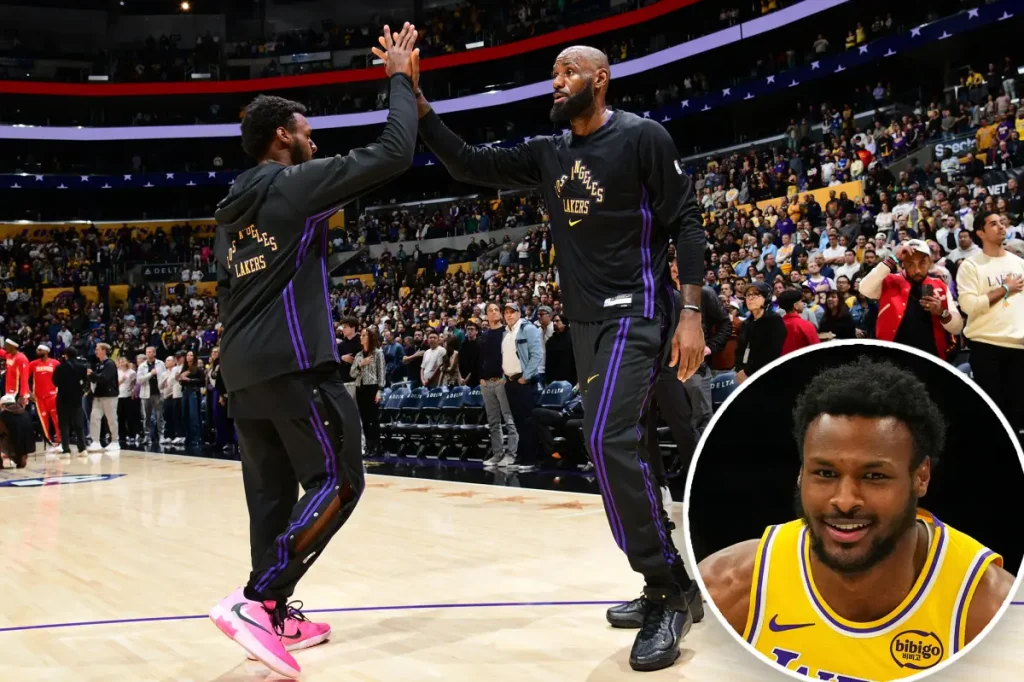 Bronny James takes charge of Lakers tradition while LeBron sits out against Spurs
