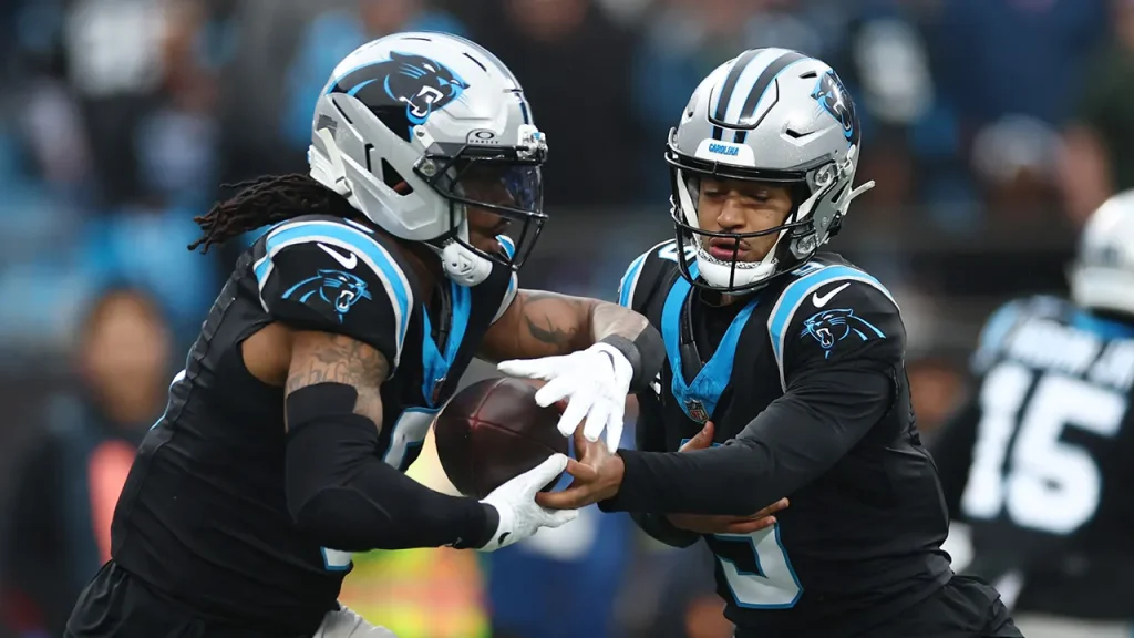 Bryce Young and Rico Dowdle are optimistic about the Panthers' future following their playoff run.