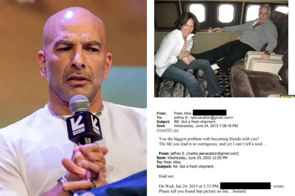 CBS News personality Peter Attia arranged a meeting with Epstein while his baby son was battling for his life in the hospital.