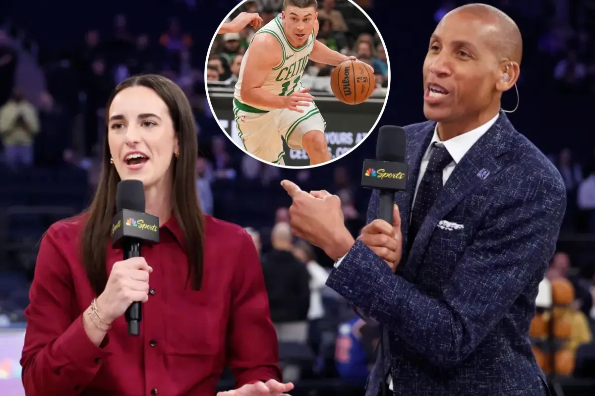 Caitlin Clark's first appearance on NBC includes an uncomfortable moment with Reggie Miller.