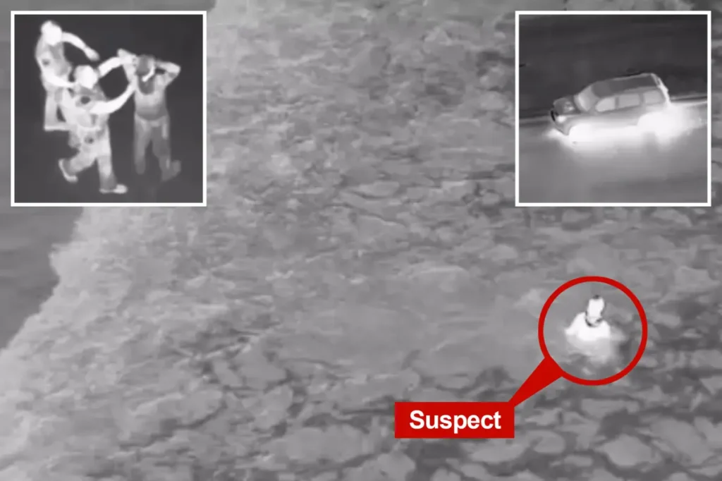 Car thief makes a wet getaway into the ocean after a police chase in Southern California