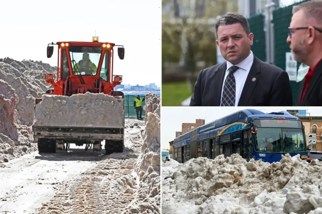 City politicians call for action from Mamdani, blaming unclear snow removal rules for slow cleanup.