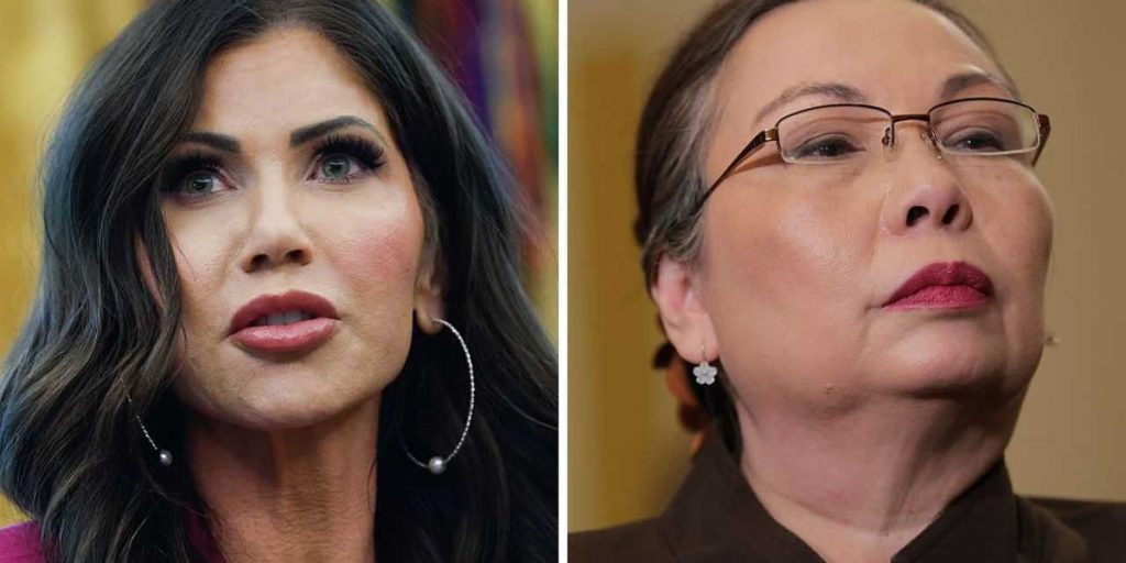 Democrat senator erupts in anger when Noem chooses to uphold the law