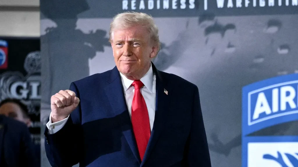 Donald Trump recalls Maduro's capture during a Fort Bragg event