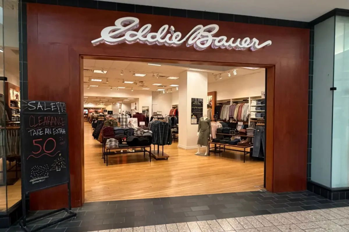 Eddie Bauer's parent company has filed for bankruptcy, putting hundreds of stores in danger of shutting down.