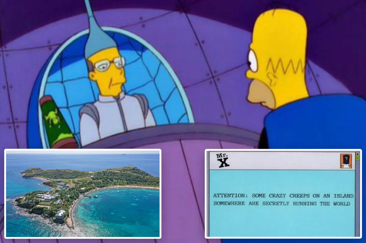 Fans of 'The Simpsons' suggest that a 25-year-old episode about an island was influenced by Epstein.