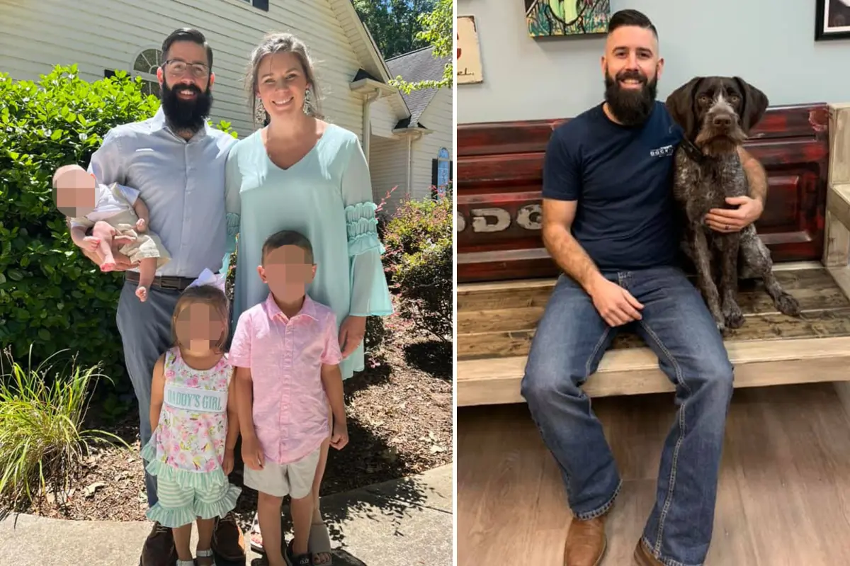 Father of three from South Carolina, who wed his high school sweetheart, dies in sledding accident