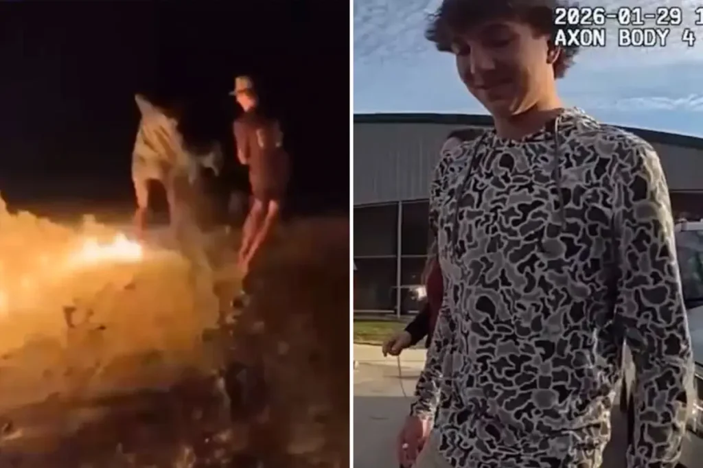 Florida teenager Bradey Ming deliberately set his friend on fire in a shocking prank filmed on video.