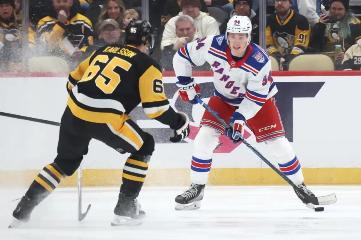 Gabe Perreault looking for guidance as Rangers' season fades.