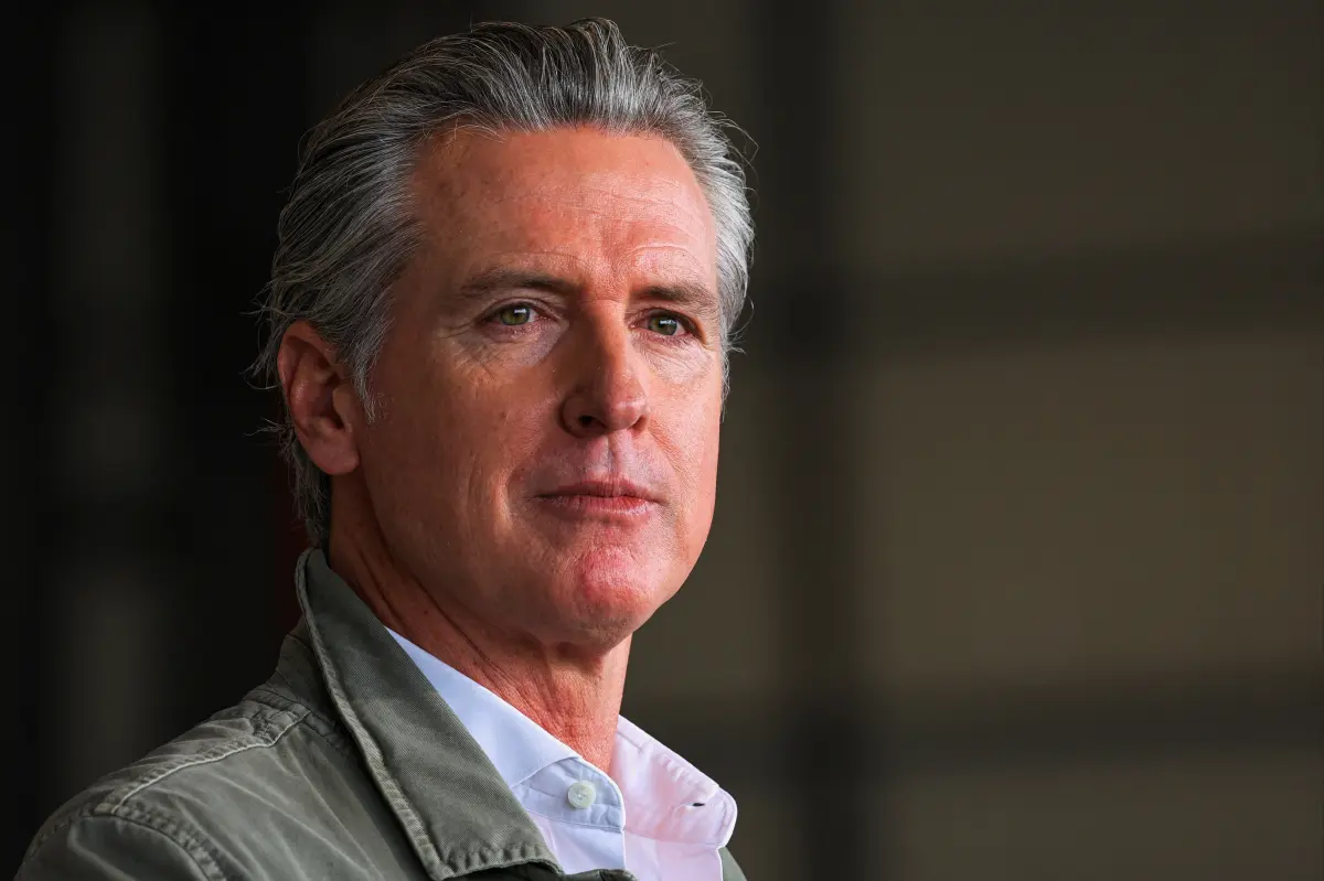 Gavin Newsom seen enjoying time with sports executive Michael Rubin at Super Bowl gathering