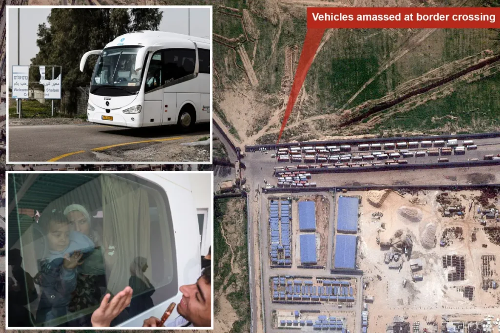 Gaza border opens again as the last part of the initial stage of the Trump peace agreement.