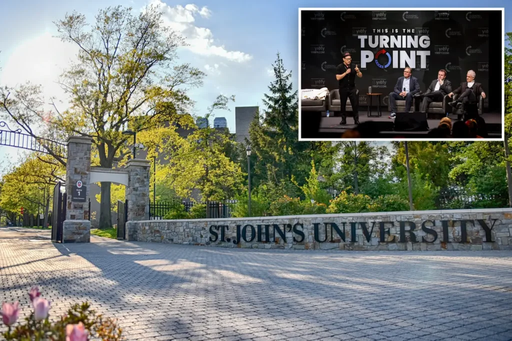 Graduates encourage St. John's to lift the ban on the Turning Point USA chapter at the campus.