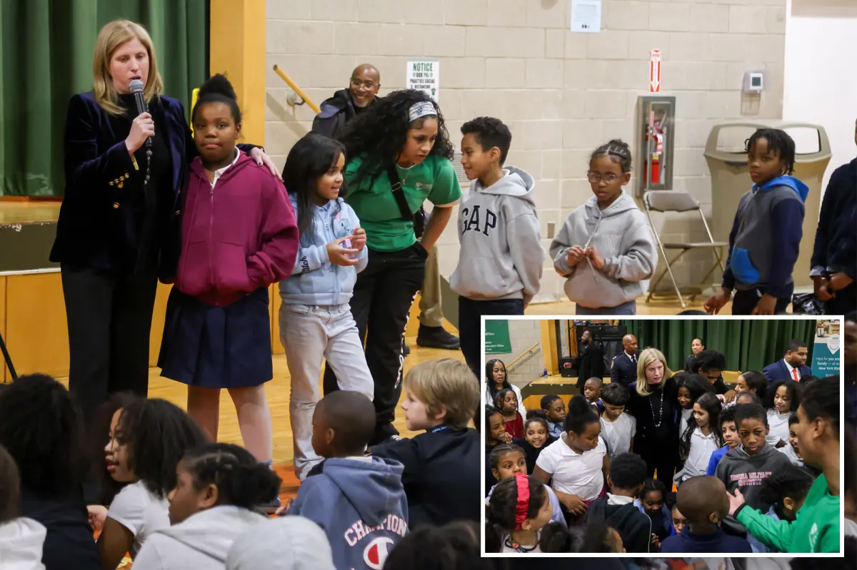 Harlem children question the city's chief of police about Mamdani and firearm violence.