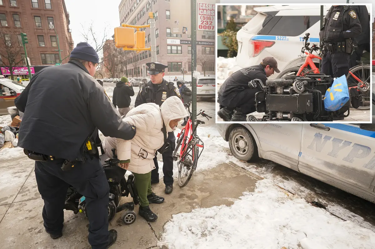 Harlem woman has a rough fall in her faulty wheelchair