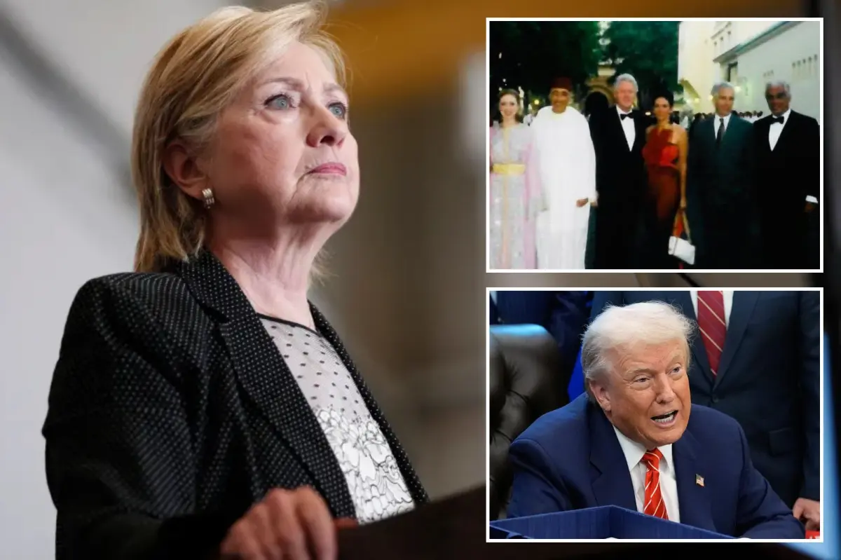 Hillary Clinton requests a public hearing regarding Epstein connections while Trump expresses discomfort over Bill's deposition.