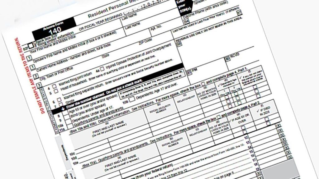 Hobbs in disagreement with the Revenue Department regarding Arizona tax forms