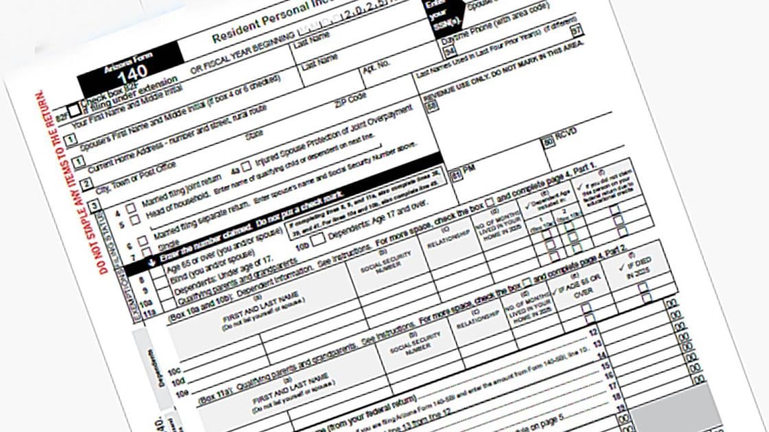Hobbs in disagreement with the Revenue Department regarding Arizona tax forms