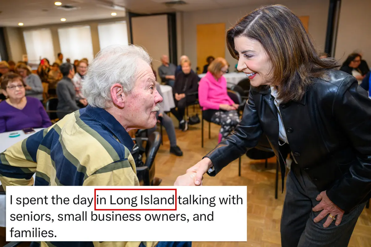 Hochul commits a mistake on Long Island that has locals frustrated