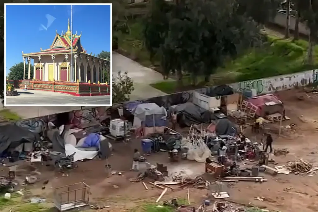 Homeless camp causes disturbance at Cambodian Buddhist temple in Fresno