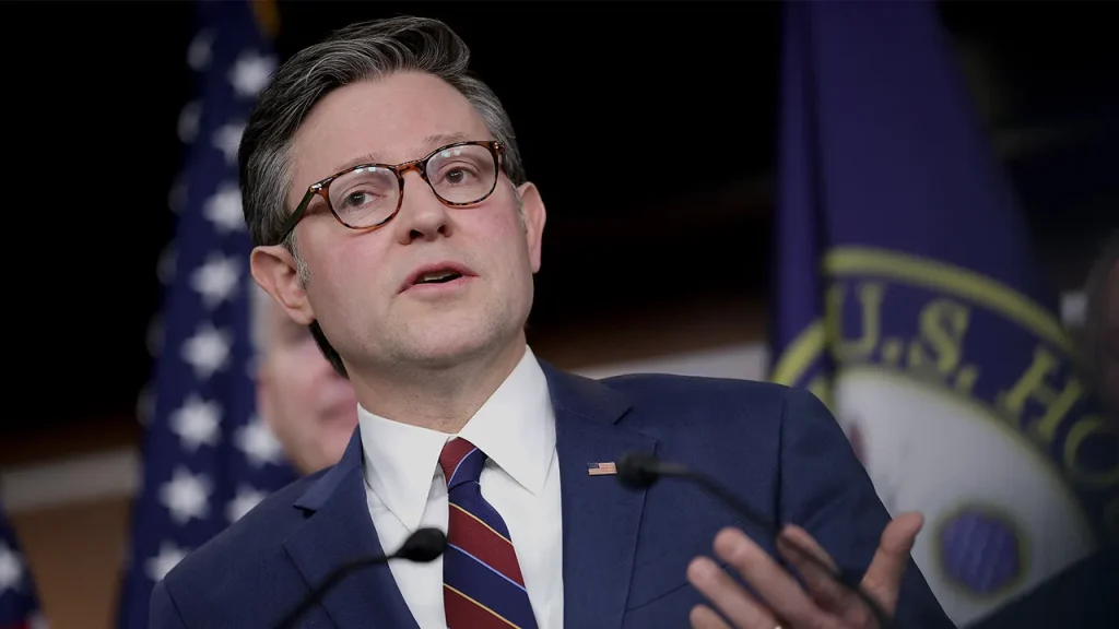 House Speaker Mike Johnson expects the government shutdown to conclude on Tuesday.