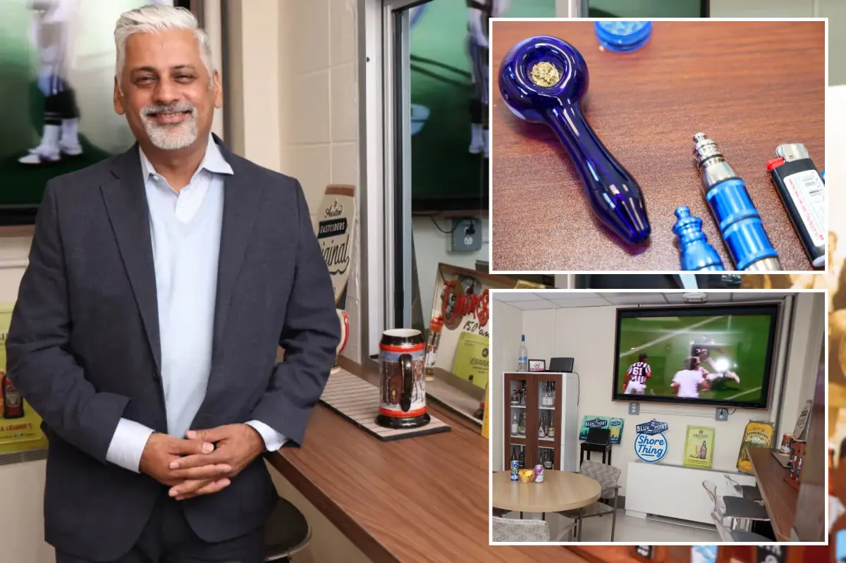 Inside the facility where patients can use drugs, have beer, and indulge in potato chips