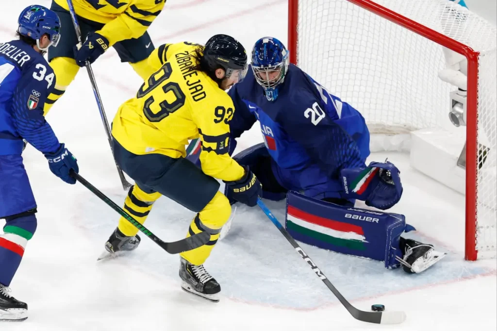 Italy's courageous attempt falls short against Sweden in the Olympics.