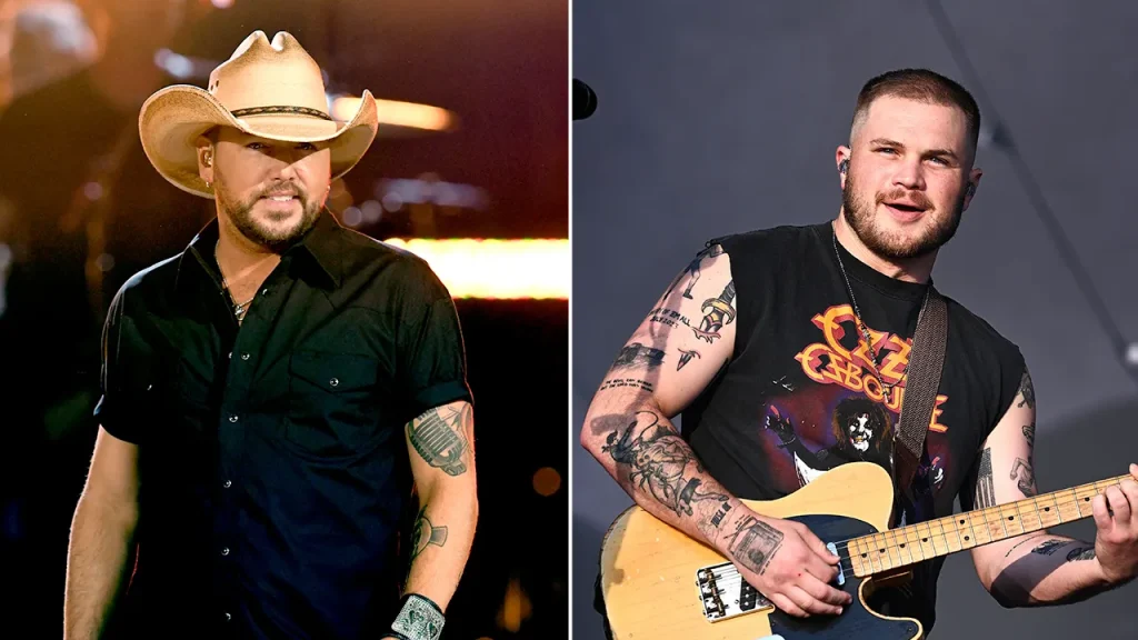 Jason Aldean gets involved in the dispute with Zach Bryan regarding the TPUSA halftime show performance