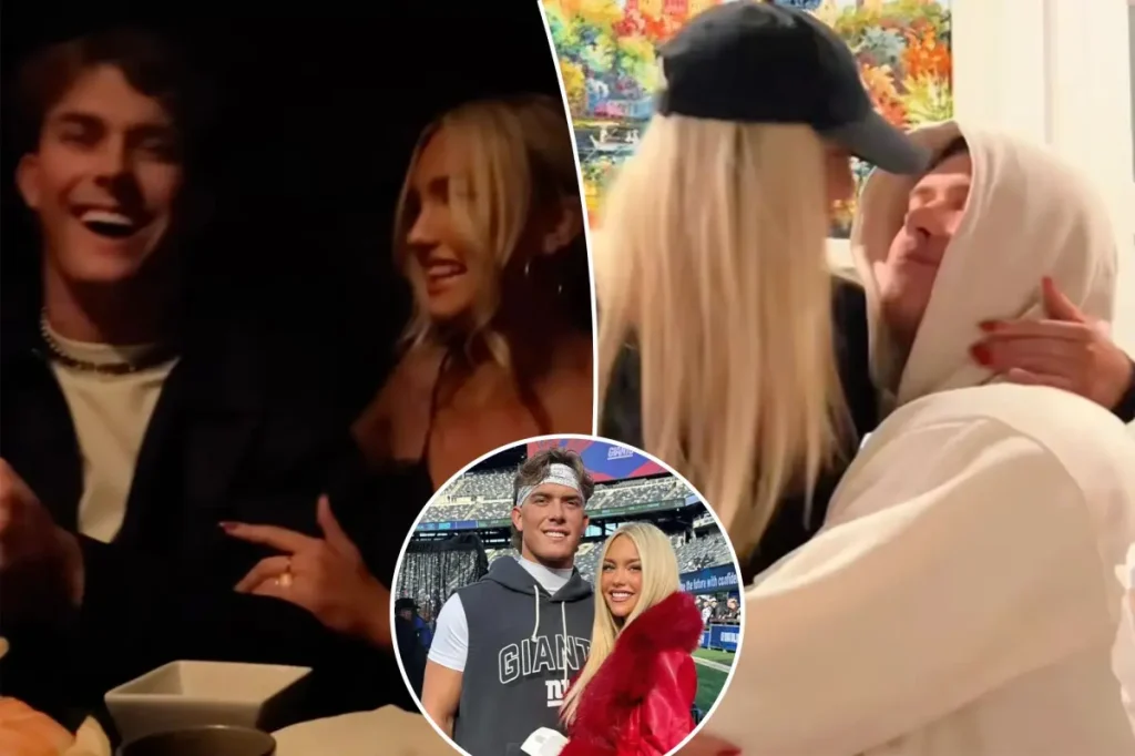 Jaxson Dart's girlfriend shares a summary of their relationship in a new video.