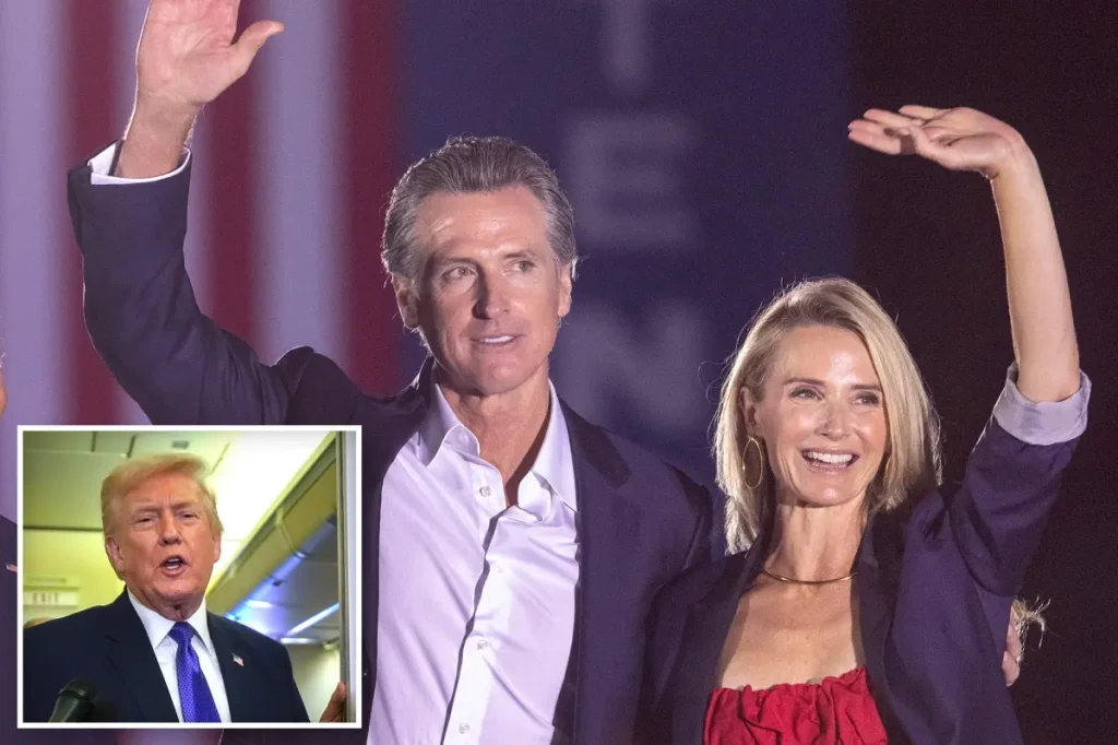 Jennifer Siebel Newsom criticizes journalists during a press conference