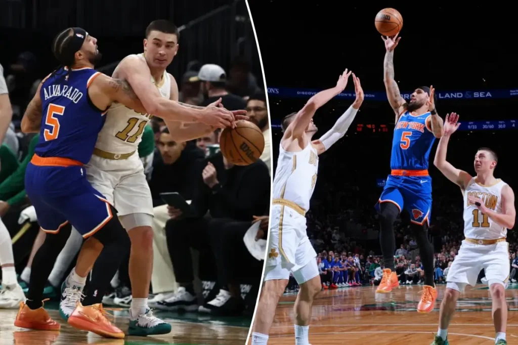 Jose Alvarado provides a huge lift to the Knicks in a strong victory against the Celtics